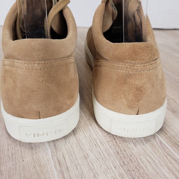 Vince Tan Suede Peyton Lace‑Up Sneakers Women’s Size 8 Minimalist Casual Shoe main image 4